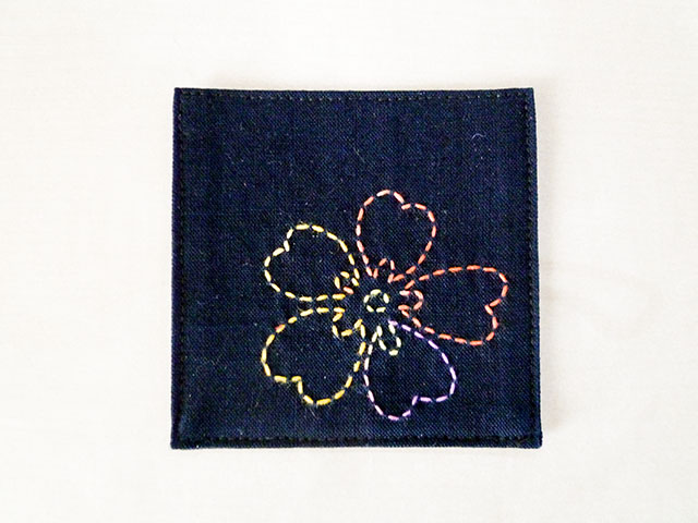  みずま刺子(藍染)コースター体験作り【10名のみ】